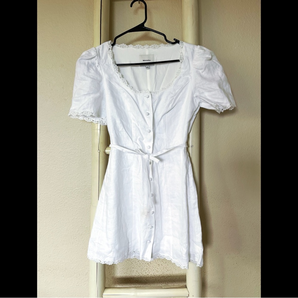 Reformation White Boho Dress
